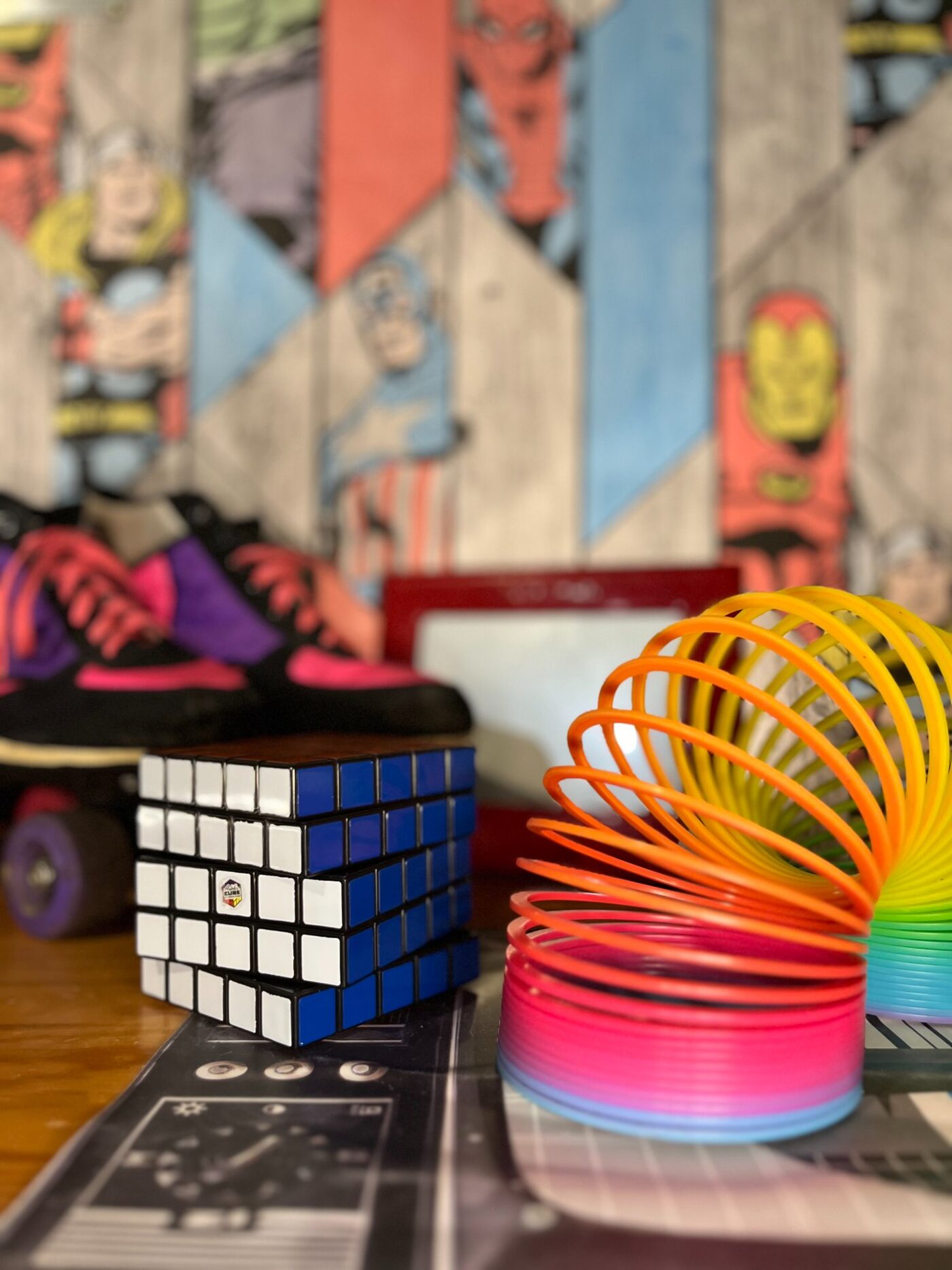 Objets rétro escape game 80s Caen