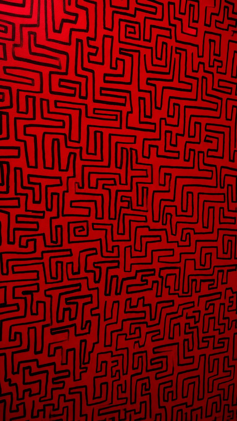 Mur eclaire en rouge sang dans la salle Psychiatric — atmosphere oppressante GAMEDOOR·41 Caen Mondeville