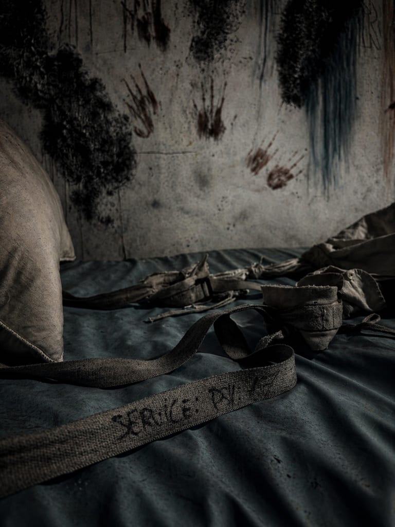 Sangle de contention service psychiatrique — dossier patient Hôpital Psychiatric Caen