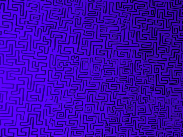 Décor labyrinthe violet de GAMEDOOR·41 - signature visuelle escape game et quiz Buzz Your Brain à Caen Mondeville